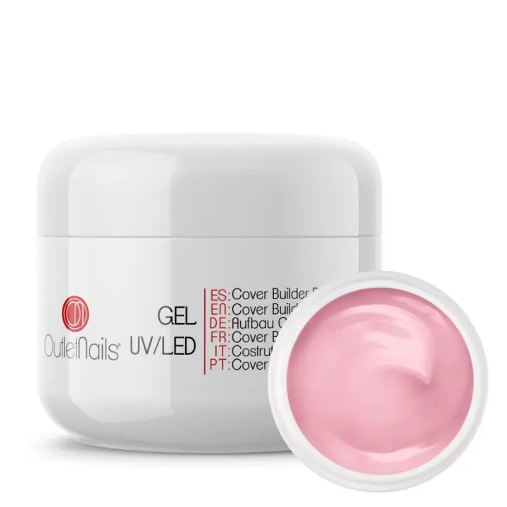 Gel Cover Builder Pink UV/LED 50ml para uñas esculpidas - Outlet Nails - 1
