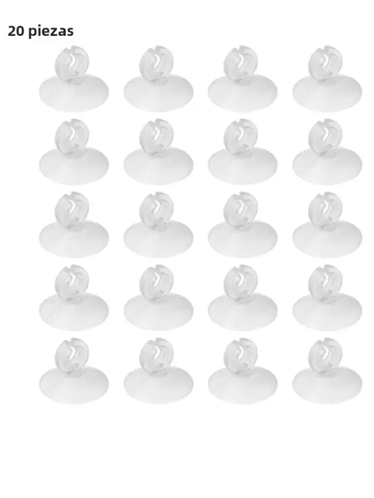 20 Pcs Suministros De Acuario Tubo De Aire Con Ventosa Accesorios Para Tanque De Peces Fijación De Tubo De Oxígeno Con Tornillo - 1