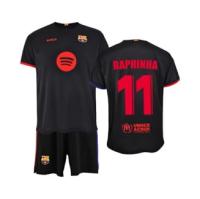 Barcelona FC - Raphinha - Niño- Conjunto Camiseta y Pantalón de la Segunda Equipación Temporada 2024/2025 - Réplica Oficial con Liciencia - details 0
