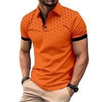 Camisa Polo Para Hombre De Manga Corta Verano Impresión Grande Transpirable Ligera Con Botones Estilo Casual Polyester - details 9