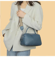 Bolso De Hombro Para Mujer De Cuero Genuino Estilo Casual Con Correa Ancha Y Comodidad Gran Capacidad Color Blanco Negro Caqui Azul - details 0