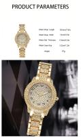Reloj De Lujo Para Mujer Oro Moda Reloj De Pulsera De Cuarzo Con Diamantes Elegante Reloj De Pulsera Para Damas Reloj Mujer - details 1