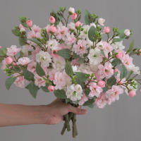 1 Rama De Flores Artificiales De Rosas Silken Para Centros De Mesa Fiesta Boda Oficina Interior Exterior Decoración Hogar - details 1