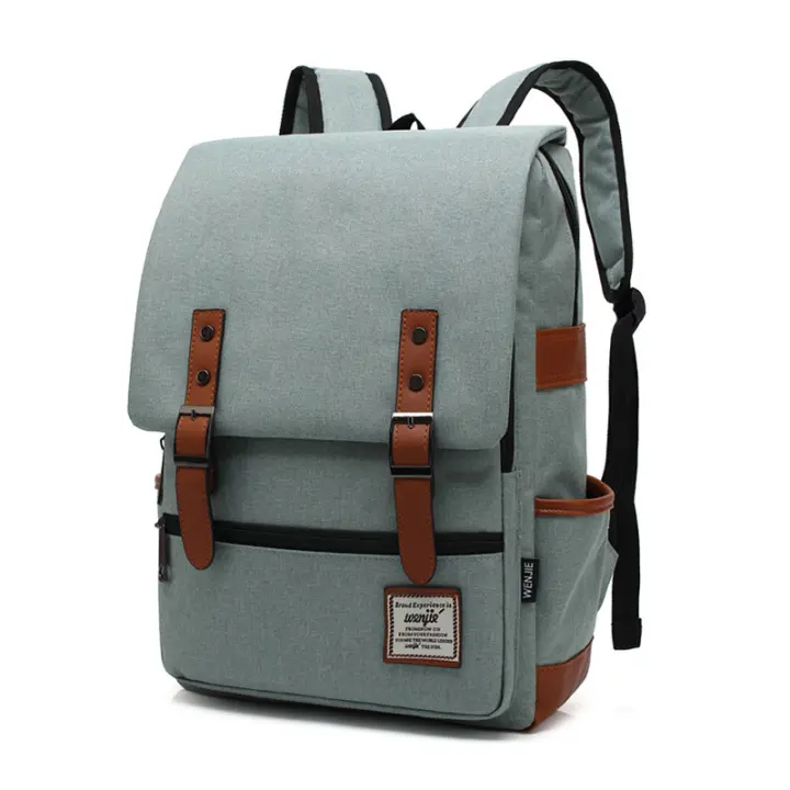 ER Mochila Vintage para orden portátil de 16 pulgadas para Mujer, Bolso de Lona para hombre, mochila de viaje de Ocio, Bolso informal Retro, mochilas escolares para adolescentes - 1
