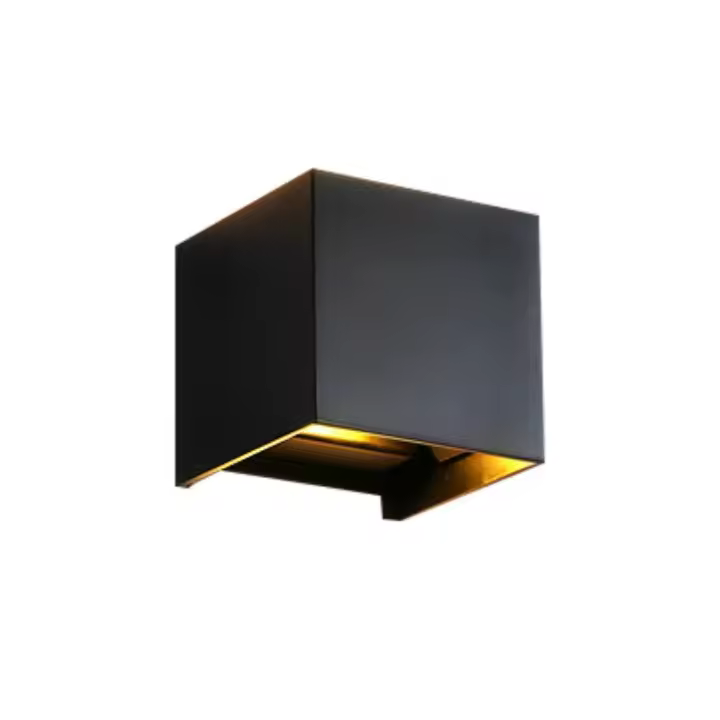 Juego de 2 luces de pared LED, luces de pared para interiores con ángulo de haz ajustable, blanco cálido, negro - 1