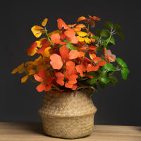 Planta Artificial De 33 Cm De Four Leaf Clover Falsa Árbol Colgante De Hojas De Seda Pequeña Hierba Afortunada Para Decoración De Hogar Boda Fiesta - details 0
