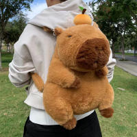 Mochila De Peluche Capybara Kawaii Moda Muñeco Peluche Bolsa Infantil Mochila De Hombro Mini Bolsa Para Regalos Para Novia - details 0