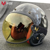 Visera Universal Para Casco Motocicleta 3/4 Pantalla Bulbosa Antigolpes Vintage Lente De Visera Windproof Para Motocicleta - details 4