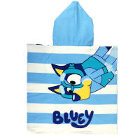 Bluey Toalla Poncho de Playa y Piscina para Niños de 2 a 6 años, Tamaño 55x110cm, Poncho Infantil Microfibra, Toalla con Capucha Niños y Niñas, Regalo Cumpleaños, Color Azul - details 4