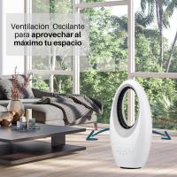 Surker Ventilador sin Aspas con Mando a Distancia 3 Velocidades Purificador de Aire Oscilante Temporizador Luces LED Silencioso y Potente Hogar Oficina Dormitorio - details 1