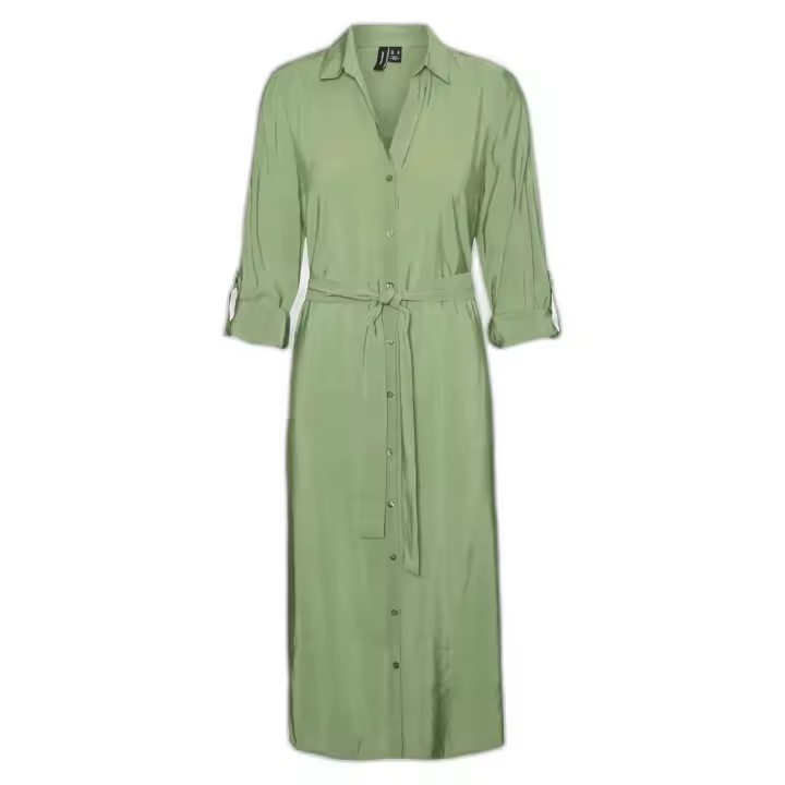Vestido Vero Moda Bell Ls Calf Shirt Dress Wvn Noos - 1