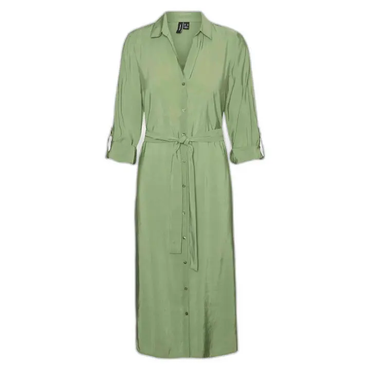 Vestido Vero Moda Bell Ls Calf Shirt Dress Wvn Noos - 1