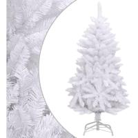 MEJORADA Árbol de Navidad Blanco Artificial Abeto Extra Relleno de Hoja Espumillón 150-240cm Arboles C/Soporte Metálico - details 2