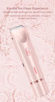 Epilador Eléctrico Para Mujeres 2 En 1 Doble Cabeza Painless Trimmer De Bikini Uso Seco Y Húmedo Cabeza Desmontable Afeitadora Eléctrica Para Pelos Pubicos - details 15