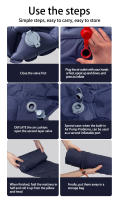 Alfombra De Dormir Para Acampar Al Aire Libre Plegable Con Almohadas Ultraligera Inflable Para Viajes Y Senderismo Matrícula De Natación En La Playa - details 16