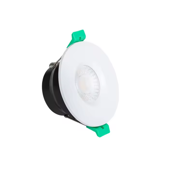 Ledkia Foco Downlight LED 5-8W Ignífugo Circular Regulable IP65 Corte Ø 65 mm Design Blanco Seleccionable (Cálido-Neutro) - 1