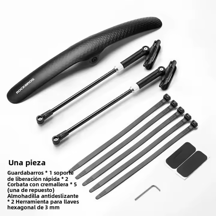 1/2PCS Guardabarros De Bicicleta Fender De Plástico Suave Resistente Para Carretera Accesorios De Protección Adecuado Para Bicicleta - 1