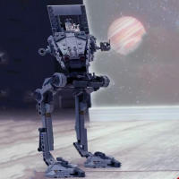MOC AT-ST Walker Modelo De Máquina De Bloques Para Regalo De Navidad O Cumpleaños Material De Plástico Tamaño Pequeño Compatible Con Lego - details 1