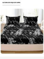 Juego De Sábanas De 3 Piezas Con Estampado De Mármol Ultra Suaves Y Transpirables En Microfibra Hipoalergénicas Y Resistentes a Las Arrugas Fácil De Atender - details 8