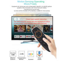 Control Remoto De Voz Universal G10S Con IR Y Giroscopio Air Mouse 2.4G Wireless Backlit Para Android TV PC - details 9