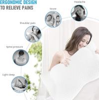 Pack de 1-2Uds Almohada de espuma viscoelástica de contorno cervical Feagar 63cmx(6.5cm o 13cm), para dolor/soporte ergonómico de cuello - details 1
