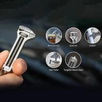 1PC EDC Multiherramienta Compacta Portátil Con Anillo De Llave Herramienta De Bolsillo Cuchillo Sobrecuadrilla Destornillador Kit De Sobrevivencia Para Camping - details 2