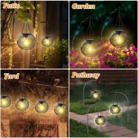 Lámpara Solar Exterior Ortiny Mejorada Luces Decorativas Exteriores Impermeables Lámparas Colgantes Para Jardín Metal Tema FÁYRI - details 6