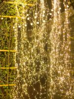 Luces LED De 100 Leds Para Jardín Guirnalda De 2m Con Cinco Ramas Decoración De Navidad Para Casa Y Exterior Luz De Cascada Para Bodas Y Habitaciones - details 6