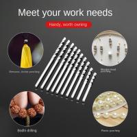 Juego De 10 Piezas De Brocas De Torreta HSS 0.5-3.0mm Para Herramientas De Mano Y Dremel Rotativas Con Embozo Recto Uso En Metal - details 1