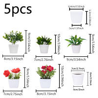 Set De Decoración Para El Hogar Con Plantas Simuladas En Maceta Para Escritorio De Oficina Ventana Foyer Jardín Courtyard - details 17
