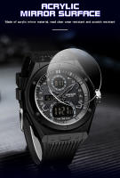 Reloj Deportivo De Lujo Para Hombre SANDA Dual-Display Quartz LED Digital Impermeable Cronógrafo Electrónico Con Pantalla LED Y Cuarzo - details 10