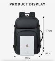 Mochila Expansible de 40L con Puerto de Carga USB Bolsa de Laptop Impermeable Diseño Sólido - details 11