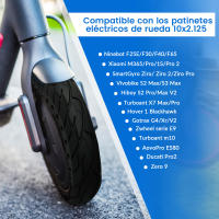 ANSENI Ruedas Macizas 10Pulgadas (10x2.125) para patinete Xiaomi 4 lite (2nd gen),Navee V25i Pro,Rueda de Repuesto Antipinchazo Compatible con Smartgyro Ziro, Vivobike S2 Max,S3 Max - details 0