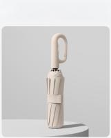 Paraguas Automático De Gran Tamaño 12 Dientes Con Hebilla Portátil Resistente Al Viento Plegable Doble Propósito Para Adultos Negro - details 12