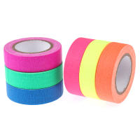 6 Rolls De Cinta Luminosa Seguridad Advertencia UV Reactiva Cinta Fluorescente Para Luz De Banda Neón Gaffer Decoración Para El Hogar - details 8