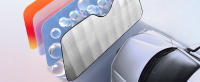 ENR Parasol Coche Delantero,Parasol de Ventana Delantera Parasol Luna de Coche Metalizado Cortina Reflectante para Vehículo Protección Rayos UV Parabrisas fabrique Europeo. - details 2