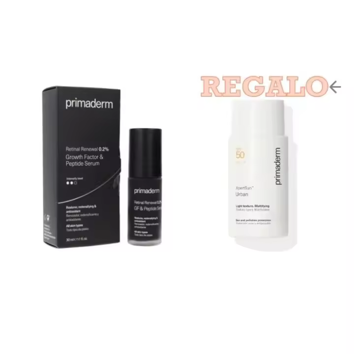 Primaderm Retinal Renewal 0.2% GF & Peptide Sérum 30 ml + Regalo Solar Xpert sun Urban SPF50+ - 1