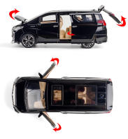Modelo De Coche De Escala 1/24 Alphard En Aleación De Metal Simulación Vehículo MPV Con Sonido Y Luz Juguete Para Niños Regalos - details 7
