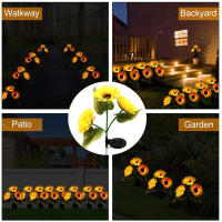 Lámpara Solar LED En Forma De Girasol Iluminación Decorativa Para Jardín Impermeable Luz De Paisaje Para Decoración De Hogar - details 12