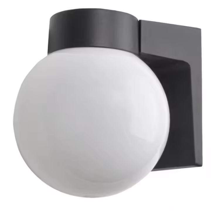 FABRILAMP Aplique Exterior Aluminio Procyon 1xe27 Negro 18x18x15 Cm IP4 - Faroles - 1