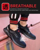 Zapatos De Seguridad Para Hombre Antideslizantes Indestructibles Protección Del Pie Antipinchazos Antideslizantes Suela De Goma Mesh Superior Zapatos De Trabajo - details 7
