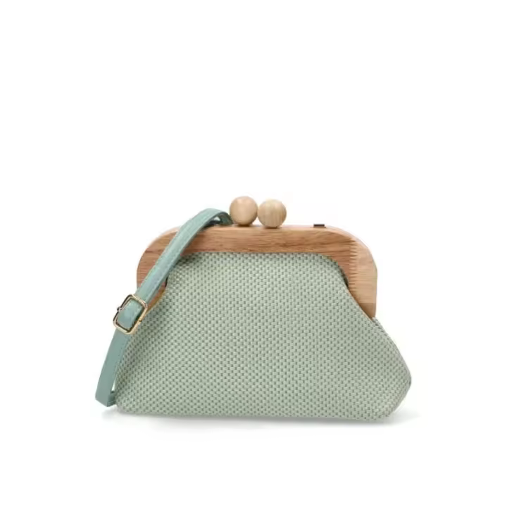 Bolso bandolera pequeña Luna Collection kmv309313 verde - 1