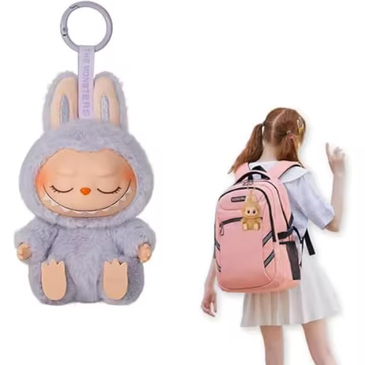 Muñeco de peluche Labubu de 16 cm (Morado) - 1