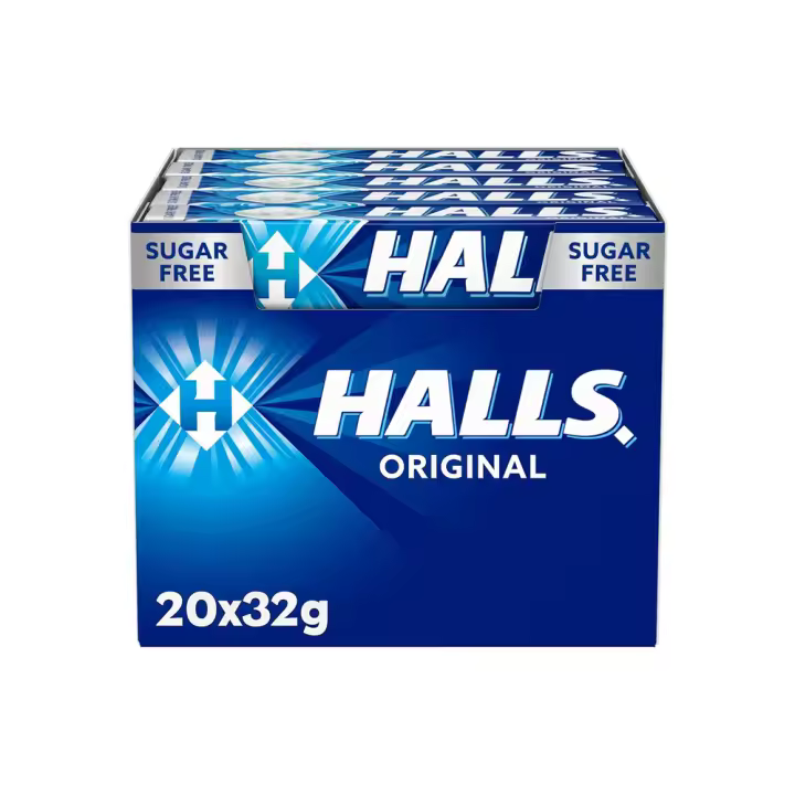 Halls Eucalipto  Caramelo duro Caja con 20 Sticks de 32 g - 1