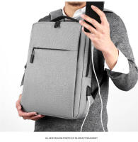 Mochila Para Laptop De 15.6 Pulgadas Para Hombres Nylon Impermeable Con USB Bolsa Escolar Para Viajes Con Portátil Interior - details 19