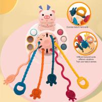 Juguetes sensoriales para niños pequeños, juguete de actividad con cuerda de silicona de grado alimenticio, juguetes sensoriales, juguetes educativos de aprendizaje de viaje para niños y niñas de 1 a 3 años - details 2
