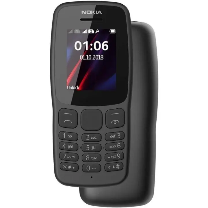 Teléfono Nokia 106 Dual Sim Gris Oscuro 2018 Libre, con Linterna LED, Radio FM - 1