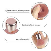 Beauty & Fashion Cepillo Removedor de Polvo de Uñas, Cepillo Limpiador de Polvo Para Arte de Uñas, Cepillo Limpiador de Polvo Suave para Maquillaje,  Pincel Cosmético para Base, Colorete, Plumero para Arte de Uñas, Herramientas de Maquillaje (Oro Rosa) - details 1