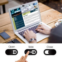 3pcs Cubierta De Cámara Web En Negro Plástico Anti-Hacker Shutter Protección De Privacidad Para Smartphone Laptop Desktop - details 3