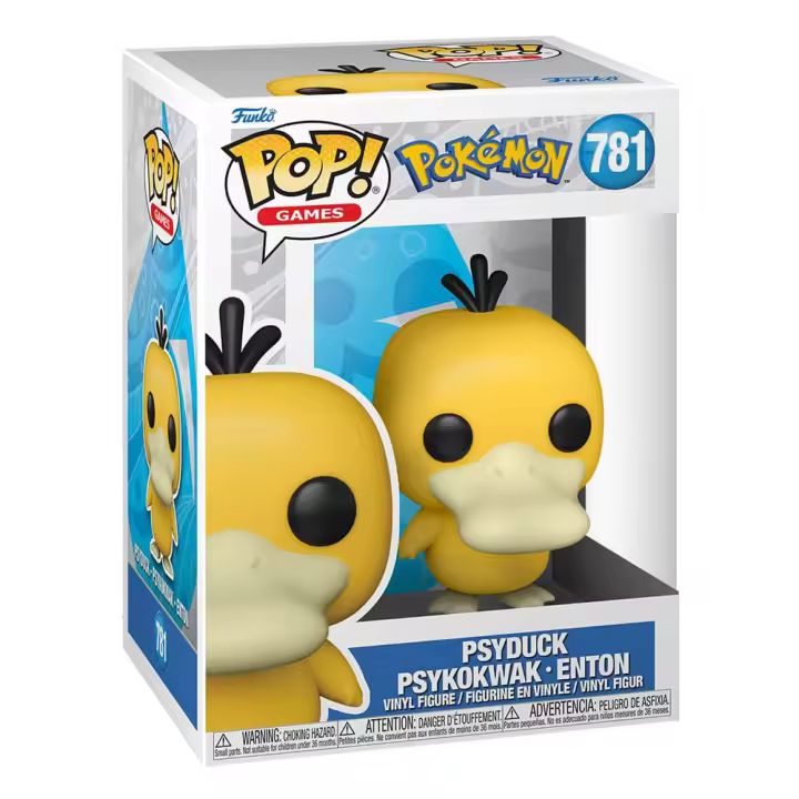 Funko Pop! 781 Games: Pokemon - Psyduck - Figura de Vinilo Coleccionable - Idea de Regalo- Mercancia Oficial - Juguetes para Niños y Adultos - Video Games Fans - Muñeco para Coleccionistas y Exposición - 1